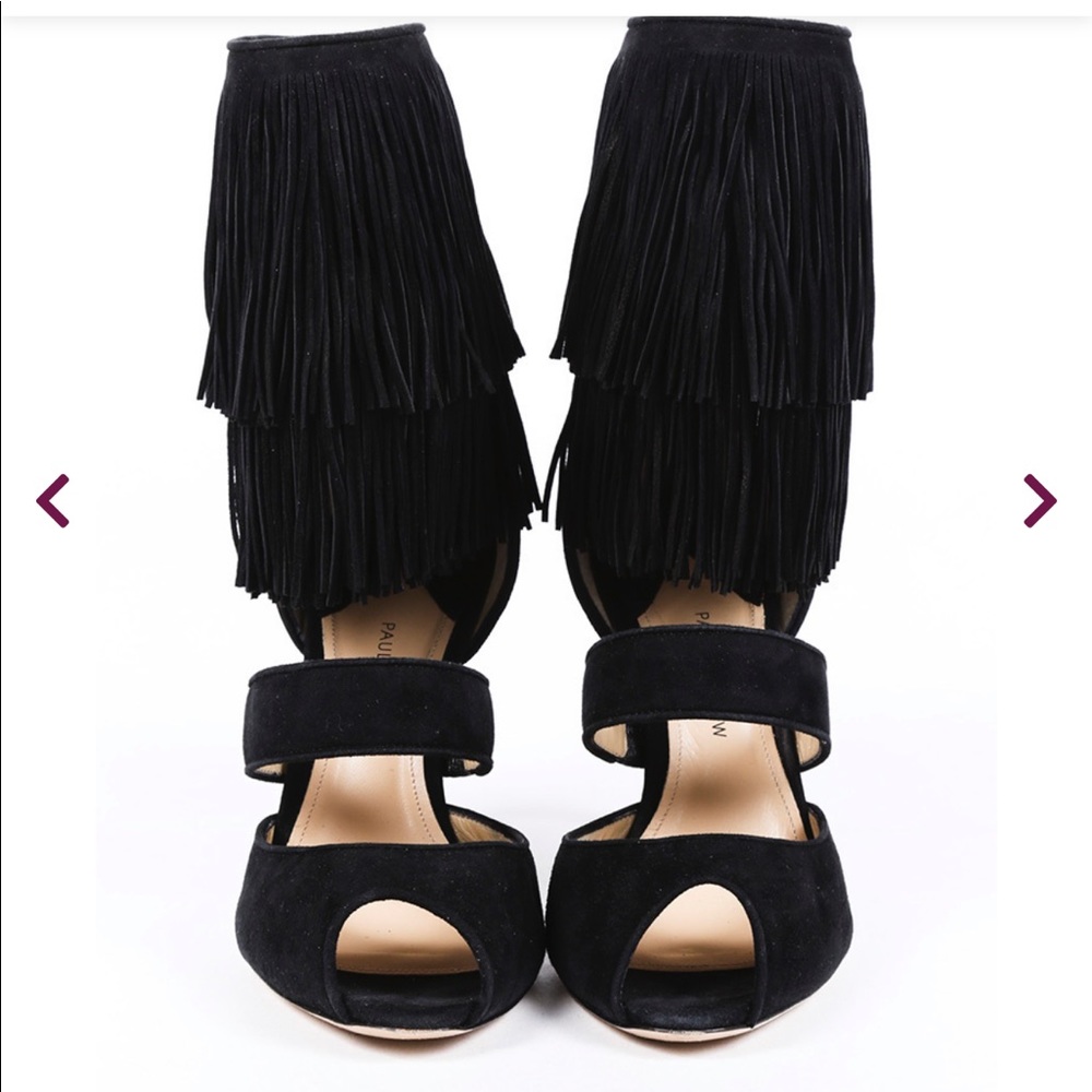 Paul Andrew Fringe Heels sz 39